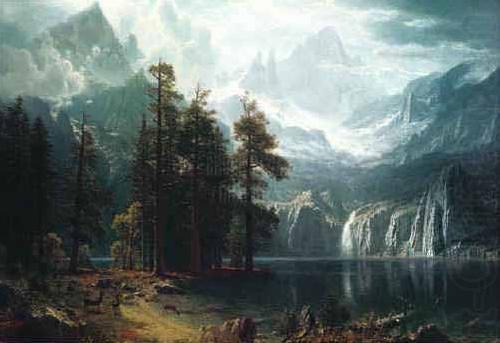 Albert Bierstadt Sierra Nevadas china oil painting image